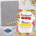 personalized barbeque birthday party invitation for any age or milestone birthday party